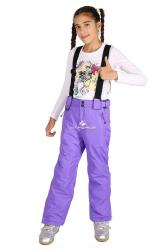 Подростковые зимние горнолыжные брюки для девочки Mtforce фиолетового цвета 816F купить в Воронеже