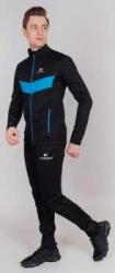 Утеплённый лыжный костюм Nordski Base Black/Blue 2021 мужской NSM815170 = NSM810170-NSM307100 купить в Воронеже
