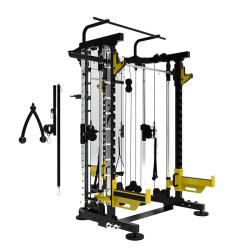 Двойная регулируемая тяга с машиной Смита и станцией для приседаний Vertex RWM112-C купить в Воронеже