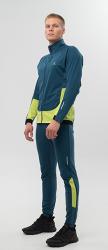 NSM666375-NSM644714 Элитный утеплённый лыжный костюм Nordski Race Dark Jeans / Lime мужской купить в Воронеже