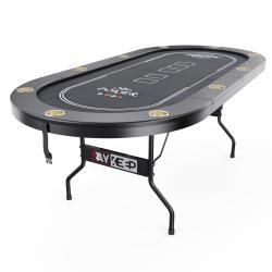 Игровой стол – покер DFC RAYKEEP 84", на 10 мест, складной внешний вид