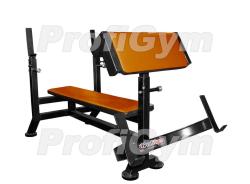 Скамья-стойка для жима штанги лежа + Скамья Скотта ProfiGym СК-0320-H купить в Воронеже