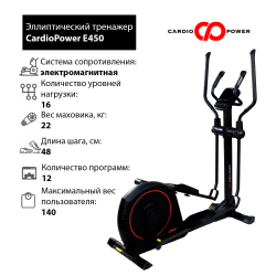 Эллиптический тренажер CardioPower E450 купить в Воронеже