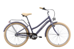 Велосипед Stark Comfort Man 3 speed (2026) фиолетовый внешний вид