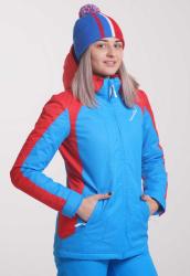 Утеплённая прогулочная лыжная куртка Nordski National blue 2018 женская NSW431790 купить в Воронеже