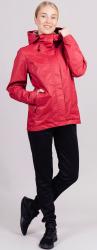 NSW463104-NSW355100 Мембранный ветрозащитный спортивный костюм Nordski Storm Travel Barberry женский купить в Воронеже