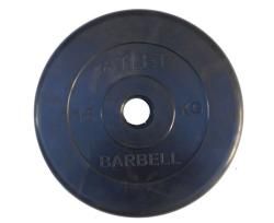 Диск обрезиненный BARBELL ATLET 15 кг / диаметр 51 мм купить в Воронеже