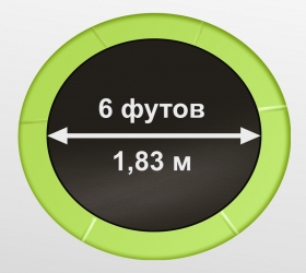 Батут 6FT с внешней страховочной сеткой и лестницей (Light green) ARLAND купить в Воронеже