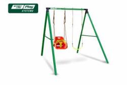 Качели SLP SYSTEMS 2 секции + сиденье с фиксацией красно-желтое + сиденье гибкое желтое купить в Воронеже