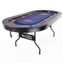 Игровой стол – покер DFC RAYKEEP 86", на 10 мест, складной внешний вид