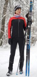 Женский утеплённый лыжный костюм Nordski Active Red-Black 2020 NSW481910-NSW441100 = NSJ482910-NSJ409100 купить в Воронеже