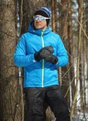 Утеплённый прогулочный лыжный костюм Nordski Motion Blue/Black NSM429170-NSM211100 = NSK309170-NSK434100 купить в Воронеже