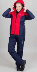Утеплённый прогулочный костюм Nordski Base Red/Black Iris женский NSW771900 = NSW761900-NSW214498  купить в Воронеже