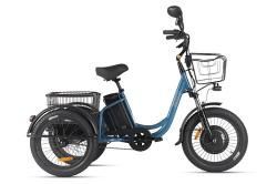 Трицикл Eltreco Porter Fat 700 синий внешний вид