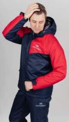 Утеплённая прогулочная лыжная куртка Nordski Premium Sport Red/Dark Navy мужская NSM746710  купить в Воронеже