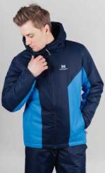 Утеплённая прогулочная куртка Nordski Base Black Iris/Blue мужская NSM760498  купить в Воронеже